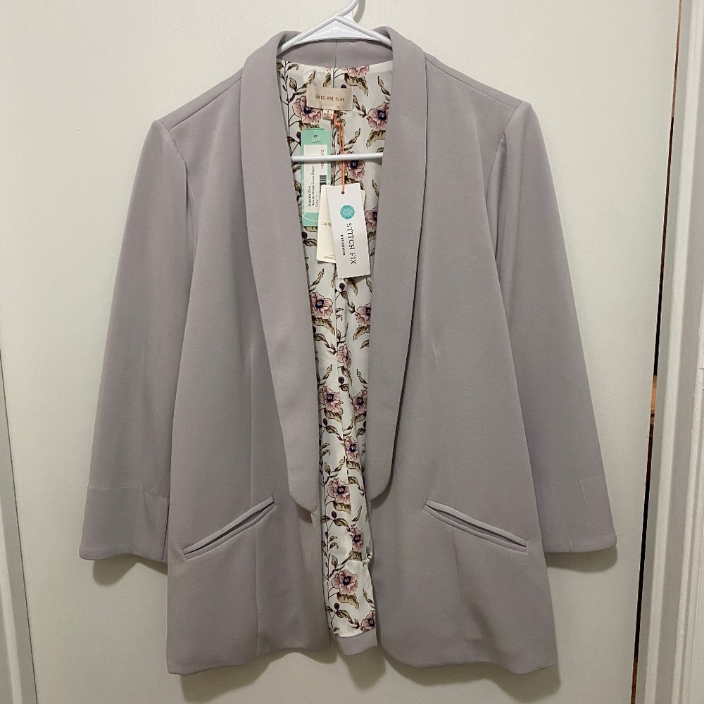 Skies are Blue blazer in gray